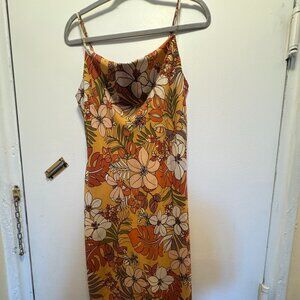 TIMING Cowl Neck Spaghetti Strap Slip Dress